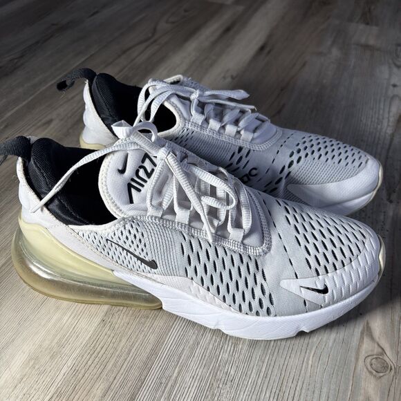 Nike Air Max 270 Low White And Black Womens Size 9 - Picture 2 of 16